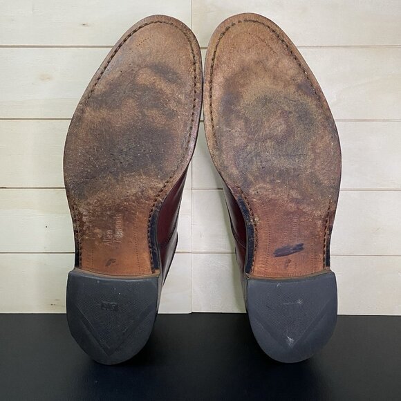 Allen Edmonds Park Avenue Cap Toe Oxfords Men's Size 9 D Dress Shoes Cordovan - Picture 9 of 11